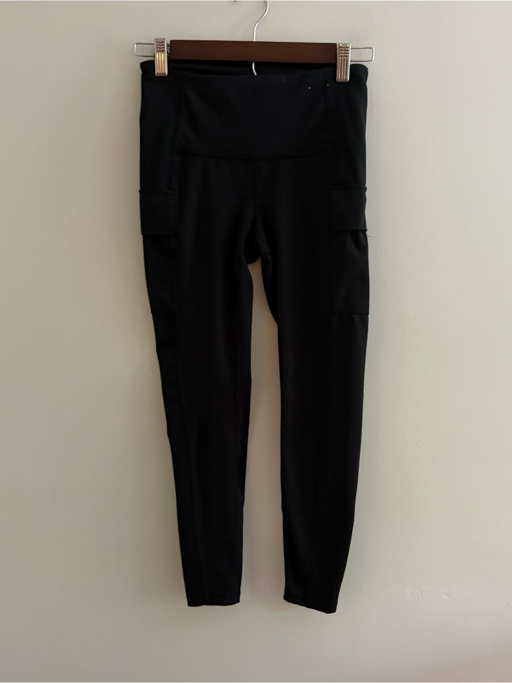 Xersion Black High-Waist Leggings with Side Pockets gym yoga